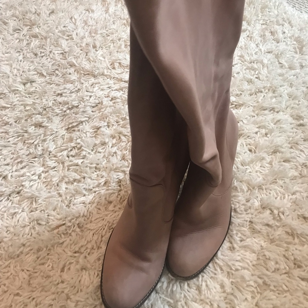 EUC Cole Haan Taupe Tall Boots. 9.5